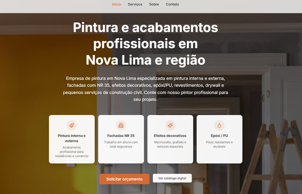 JS Obras e Reformas - Projeto de Marketing Digital e SEO Local pela Capyon